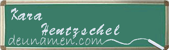 Kara Hentzschel Visitenkarte